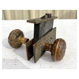 Victorian Ornate Brass Door Knob and Assembly Victorian Ornate Brass Door Knob and Assembly