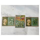 (3) Green Pearl Buttons Society & Premium Pearls (3) Green Pearl Buttons Society & Premium Pearls