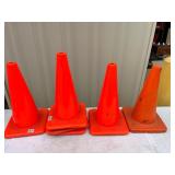 (6) Medium Size Caution Cones (6) Medium Size Caution Cones