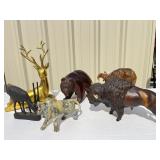 Animal Statue Lot Animal Statue Lot