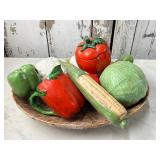 Ceramic Fall Harvest Vegetable Bowl Ceramic Fall Harvest Vegetable Bowl
