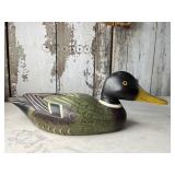 Wooden Duck Decoy Mallard Hand Carved & Painted Wooden Duck Decoy Mallard Hand Carved & Painted