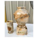 Jim Beam 145 Decanter Vase & Agate Cup Jim Beam 145 Decanter Vase & Agate Cup