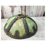 Green Slag Glass Lamp Shade Green Slag Glass Lamp Shade