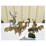 (10) Brass and Metal Animal Lot (10) Brass and Metal Animal Lot