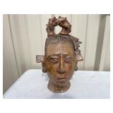 Red Clay Bust of Central American Woman Red Clay Bust of Central American Woman