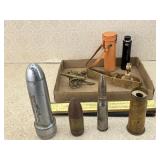 Old Artillery Dummy Rounds, Homart Flashlight,