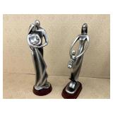 Modernist / Art Deco Silver Resin Madonna Baby