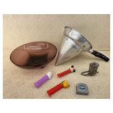 Mixed Lot (3) Pez Disp., Boot Lighter, Strainer,