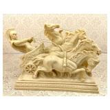 Roman Chariot Figure Soapstone or Resin