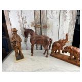 Wooden Elephants, Horse