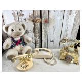 (4) Telephones Lot, Teddy Bear Speaker Phone