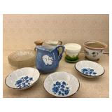 Ceramic Lot, Stonehenge England Bowls, Calico Cow