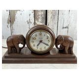 Sessions Elephants Mantle Clock Model W Works