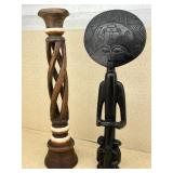 Wooden Decorative Objects, Twisted Candleholder