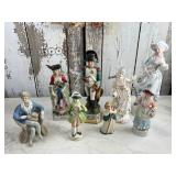 (8) Ceramic Figures Some Occupied Japan