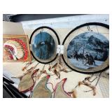 (2) Dream Catchers, Indian Crochet, Powder Hornes