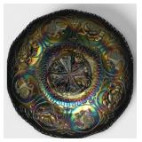 Fenton Dragon Carnival Glass 8 1/2' Candy Dish
