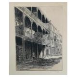 Original Etching Margaret H. Wright