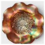 Northwood Star of David w Bows Amethyst 8' Bowl