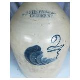 J Shepard Jr Geddes NY #2 Hand Painted Stoneware