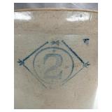 Early Macomb Stoneware #2 Stoneware Crock