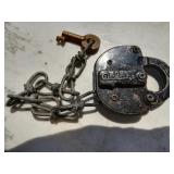 Adlake Burlington Route Railroad Key 4335 Padlock