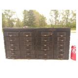 24 Bin Small Black Storage Cabinet