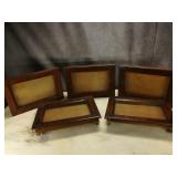 (5) Antique Shadow Boxes in Crate, Extra Backs