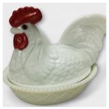 Westmoreland Milk Glass Hen on Nest