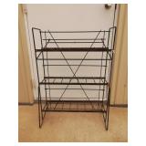 Black Collapsible Wire Display Rack