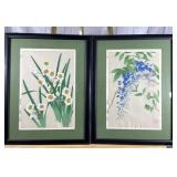 (2) Japanese Woodblock Prints Shodo Kawarazak