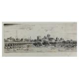 Huardel Bly Etching Dallas Skyline