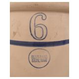 #6 Blue Band Stoneware Crock