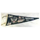 US Army Ft Sheridan ILL Pennant