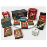 (12) Tobacco Tins Incl: Beam