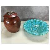 Dryden Ozark 10' Bowl, Lidded Studio Pottery Jar