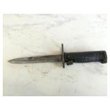 Black Handled Small Bayonet Double Bladed Edges