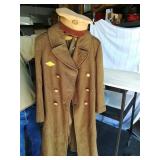 Military Uniform Including Wool Overcoat