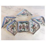 Early 1900s Oriental Porcelain Service Dishes