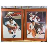 (2) Rare 1970's Handball Lithographs