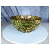 Green Spongeware Mixing Bowl