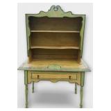 Green Display Cabinet with Drawer