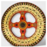 Vintage Carnival Circus Folk Art Spin Wheel