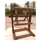 Primitive Wooden Spinning Wheel