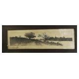 Ernest Christian Rost 1890 Etching Period Frame