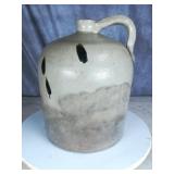 Salt Glazed Stoneware Jug with Turkey Droppings