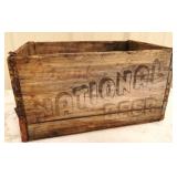 Drink National Beer 'Red Drink Ink' Wooden Crate