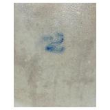 #2 Stencil Cobalt Blue Stoneware Crock