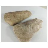 Pair of Flint Spades 4 3/4' & 5' Good Polish